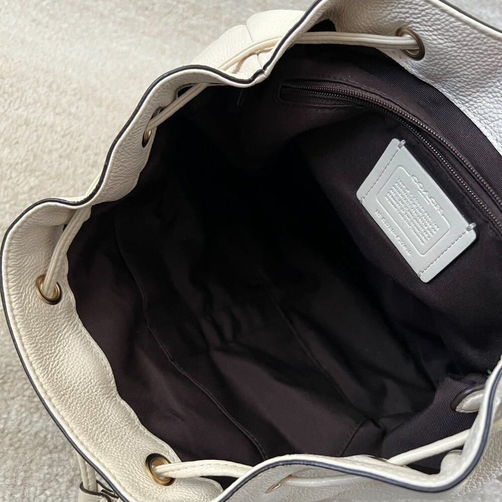 Coach Billie Backpack Pebbled Leather Bag - Picture 11 of 16